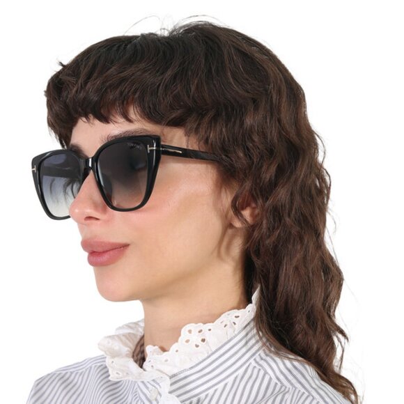 Tom Ford FT0973-K 45F Sunglasses Brown Square Frame, Brown Lenses main image 2